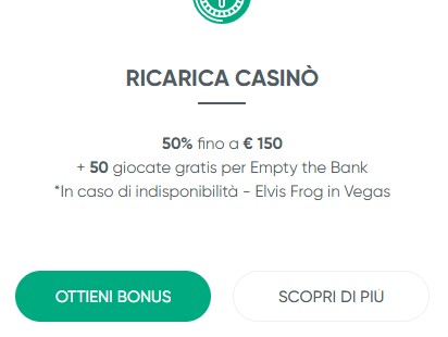 ricarica casino